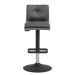 Tabouret de bar myDIVO III Acier / Polyester - Noir / Gris