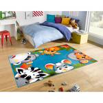 Tapis enfant / couloir Jungle Crew Polypropylène thermobouclé - Bleu / Vert