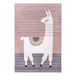 Kinderteppich Alpaca Dolly Polypropylen-Heatset - Grau / Pink - 160 x 230 cm