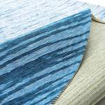 Kurzflorteppich Keitum 007 II Polyester / Baumwolle - Blau - Durchmesser: 160 cm