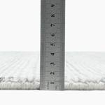 Kurzflorteppich Tinnum Viskose / Schurwolle - Silber - 190 x 290 cm