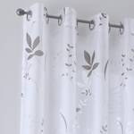 Tenda con anelli Dandelion Cotone / Poliestere - Bianco / Marrone - 140 x 145 cm