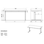 Schreibtisch GW-Pasadena Graphit