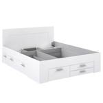 Struttura letto Mons Bianco - Materiale a base lignea - Metallo - Materiale sintetico - 164 x 90 x 204 cm