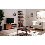 Tv-meubel WOODSON - breedte 118 cm massief acaciahout/ijzer - Bruin acaciahout