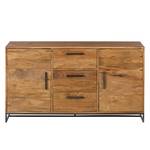 Sideboard Woodson Akazie massiv / Metall - Akazie Hellbraun - Breite: 145 cm