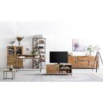 Sideboard Woodson Akazie massiv / Metall - Akazie Hellbraun - Breite: 200 cm