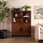 Highboard WOODSON Akazie massiv / Eisen - Akazie Braun