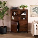 Credenza WOODSON Acacia Massello / Ferro - Acacia Marrone