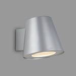 LED-buitenwandlamp Neapel transparant glas/aluminium - 1 lichtbron - Zilver