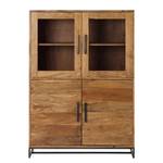 Highboard Woodson Akazie massiv / Metall - Akazie Hellbraun