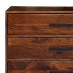 Commode Woodson Acacia massif / Fer - Acacia brun