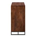 Commode Woodson Acacia massif / Fer - Acacia brun