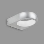 LED-Außenwandleuchte Puka Polycarbonat / Aluminiumguss - 1-flammig - Silber