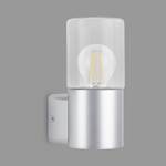 Buitenwandlamp Ampolo polyacryl/aluminium - 1 lichtbron - Zilver