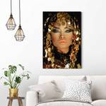 Wandbild Arabische Prinzessin Papier - Gold
