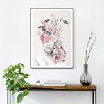 Quadro con cornice Fiori di donna Cornice senza vetro - Rosa