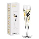 Champagneglas Goldnacht IV kristalglas - goudkleurig/zwart