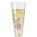 Champagneglas Goldnacht II kristalglas - goudkleurig/zwart/rood