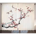 Rideaux Fleurs I (lot de 2) Polyester - Multicolore - 140 x 175 cm