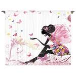 Rideaux Papillon (lot de 2) Polyester - Multicolore - 140 x 225 cm