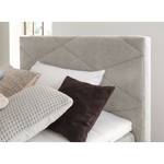 Boxspringbett Talea Chenille TBS: 2 Steingrau - 120 x 200cm - H2