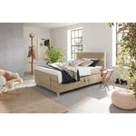 Letto boxspring Talea Ciniglia TBS: 12 Grigio beige - 120 x 200cm - H2