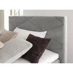 Letto boxspring Talea Ciniglia TBS: 39 grigio argento - 100 x 200cm - H2