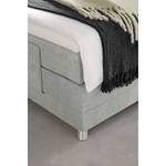 Boxspringbett Talea Chenille TBS: 69 Achatgrau - 100 x 200cm - H2