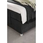 Boxspringbett Talea Chenille TBS: 10 Schwarz - 120 x 200cm - H3