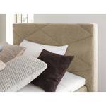 Letto boxspring Talea Ciniglia TBS: 12 Grigio beige - 90 x 200cm - H2