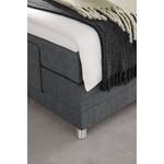 Boxspringbett Talea Chenille TBS: 19 Grau - 100 x 200cm - H3