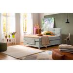 Lit boxspring Matea Tissu Chenille TBS: 69 Gris agate - 120 x 200cm