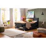 Lit boxspring Matea Tissu Chenille TBS: 49 Gris anthracite - 120 x 200cm