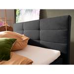 Boxspringbett Matea Chenille TBS: 49 Anthrazitgrau - 90 x 200cm