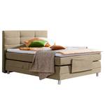 Boxspringbett Matea Chenille TBS: 12 Graubeige - 100 x 200cm