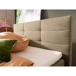 Boxspringbett Matea Chenille TBS: 12 Graubeige - 100 x 200cm