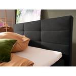 Boxspringbett Matea Chenille TBS: 10 Schwarz - 90 x 200cm