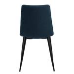 Gestoffeerde stoel Sawana (set van 4) Jeansblauw