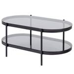 Table basse Totowa II Gris - Verre - Métal - 95 x 42 x 50 cm