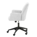 Chaise de bureau Oaklawn Tissu teddy Ora: Blanc