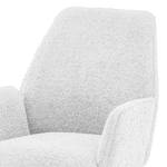 Chaise de bureau Oaklawn Tissu teddy Ora: Blanc