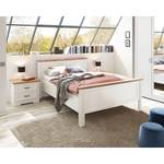 Bedframe Jasmund Witte pijnboomhouten look - 140 x 200cm