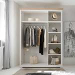 Armoire Mysen Imitation pin blanc - Largeur : 160 cm