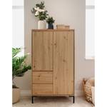 Credenza Brochet Effetto rovere / Nero