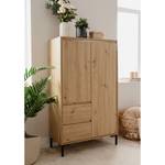 Highboard Brochet eikenhouten look/zwart