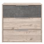 Sideboard Delden Braun - Grau - Holzwerkstoff - Metall - Kunststoff - 95 x 93 x 42 cm