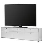 Tv-meubel Infinity hoogglans wit/mat wit - Breedte: 220 cm