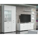 Mobile TV Infinity Bianco lucido / Bianco opaco - Larghezza: 147 cm