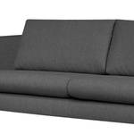 3-Sitzer Sofa Kayena Webstoff Inas: Dunkelgrau - Schwarz